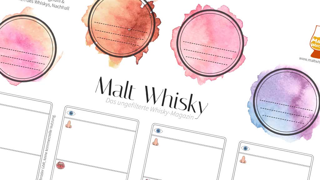Whisky-Tasting-Unterlage