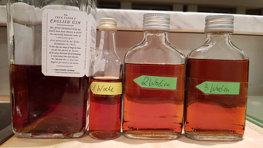 Ungereifte Cocktail-Probe